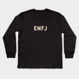 Myers Briggs Typography ENFJ Kids Long Sleeve T-Shirt